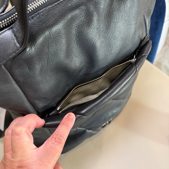 Cole Haan Grand Ambition Convertible Puff Backpack Black - Picture 4 of 14